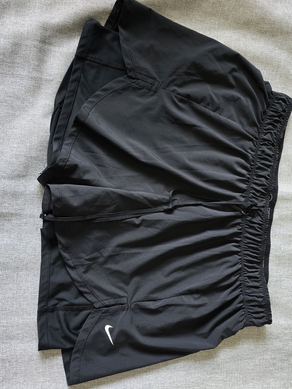 Nike Women's Black Athletic Shorts with Inner Liner Size 1X